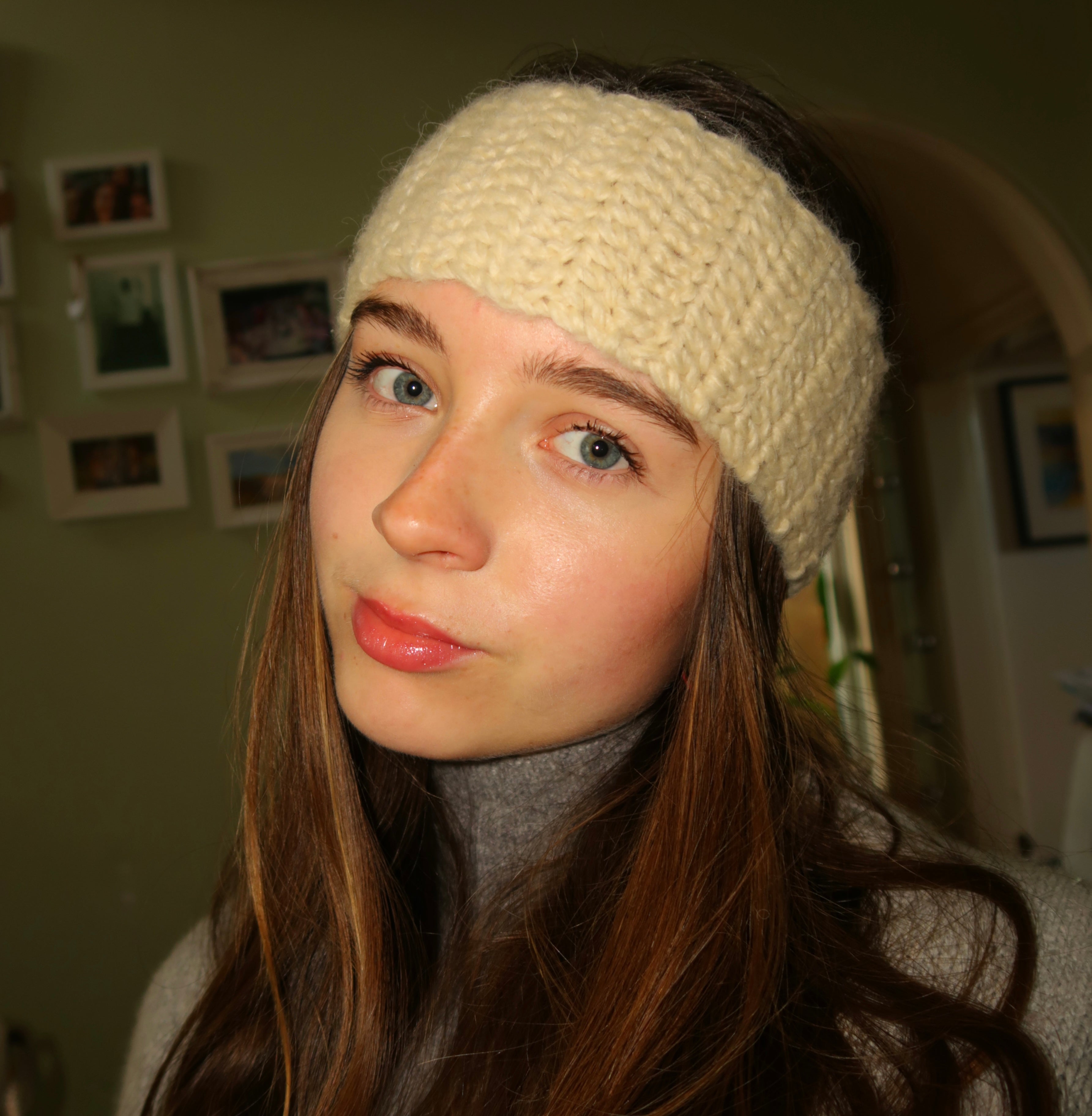 Cream headband