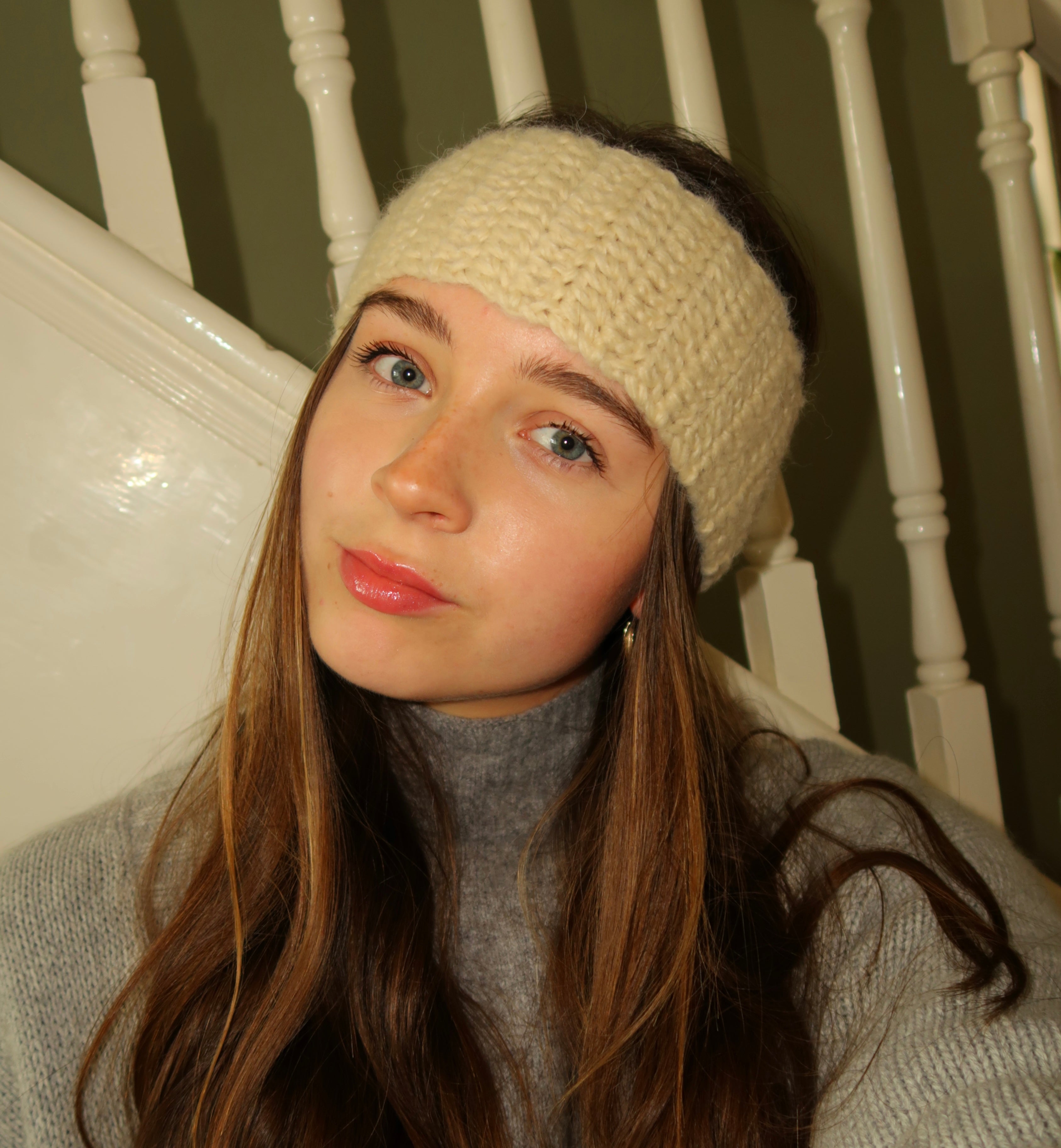 Cream headband