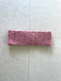 Pink crochet headband