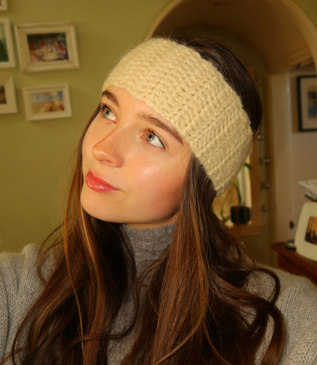 Cream headband