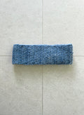 Blue crochet headband