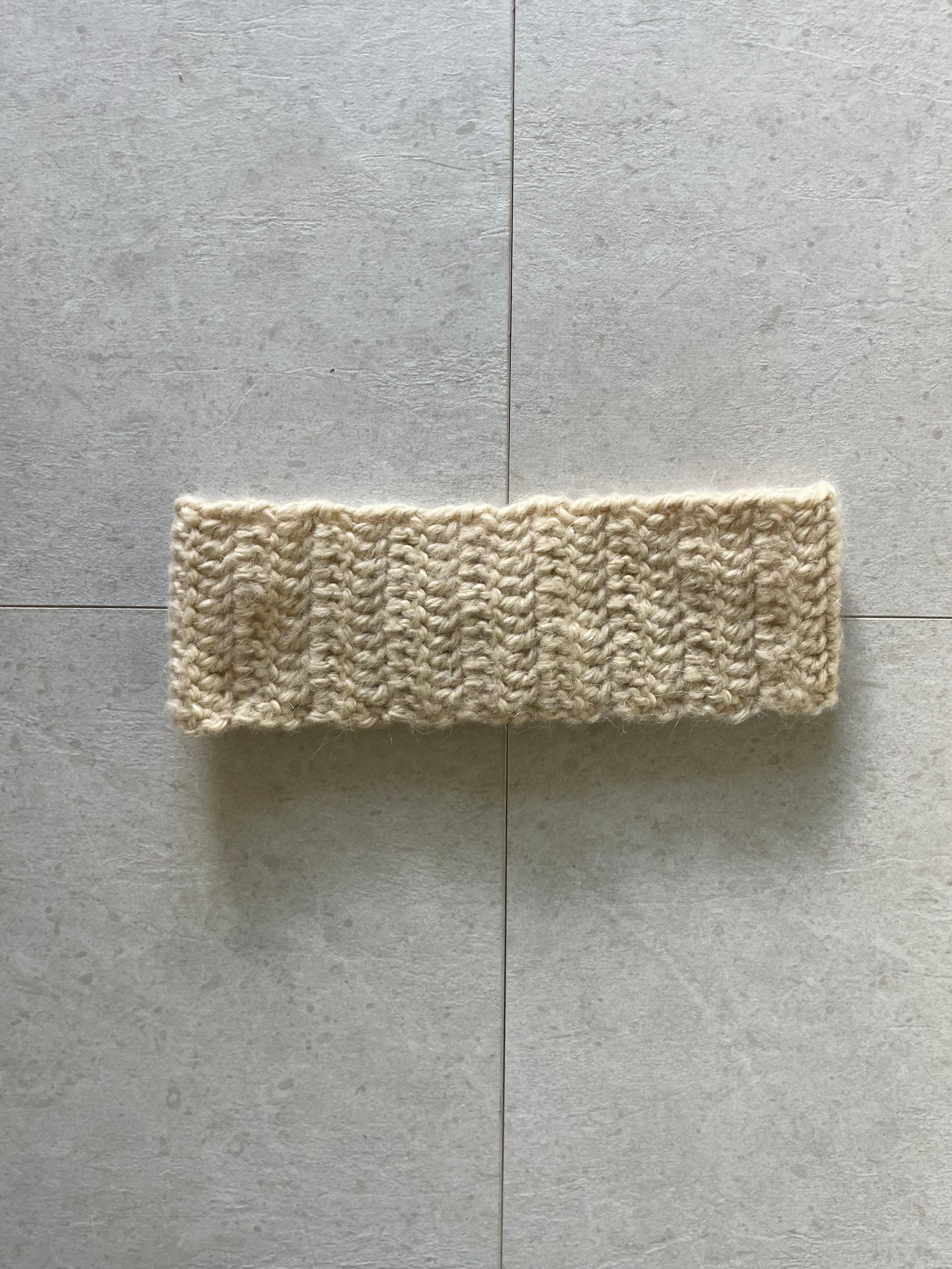 Cream headband