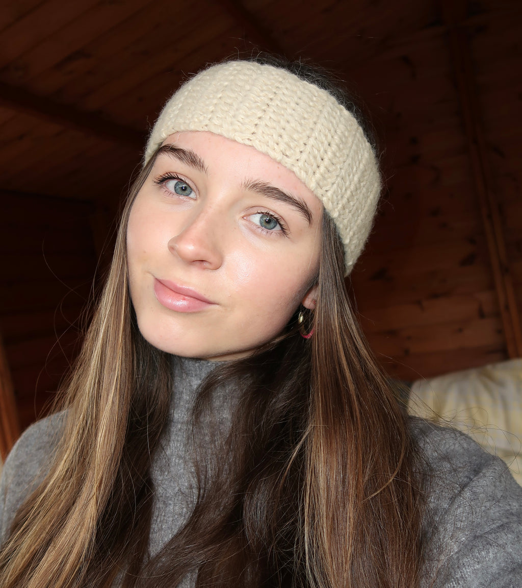 Cream headband