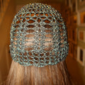 Black/silver fully detailed mesh hat